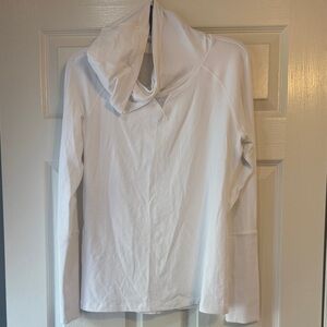Lululemon White Long Sleeve with Hood 12